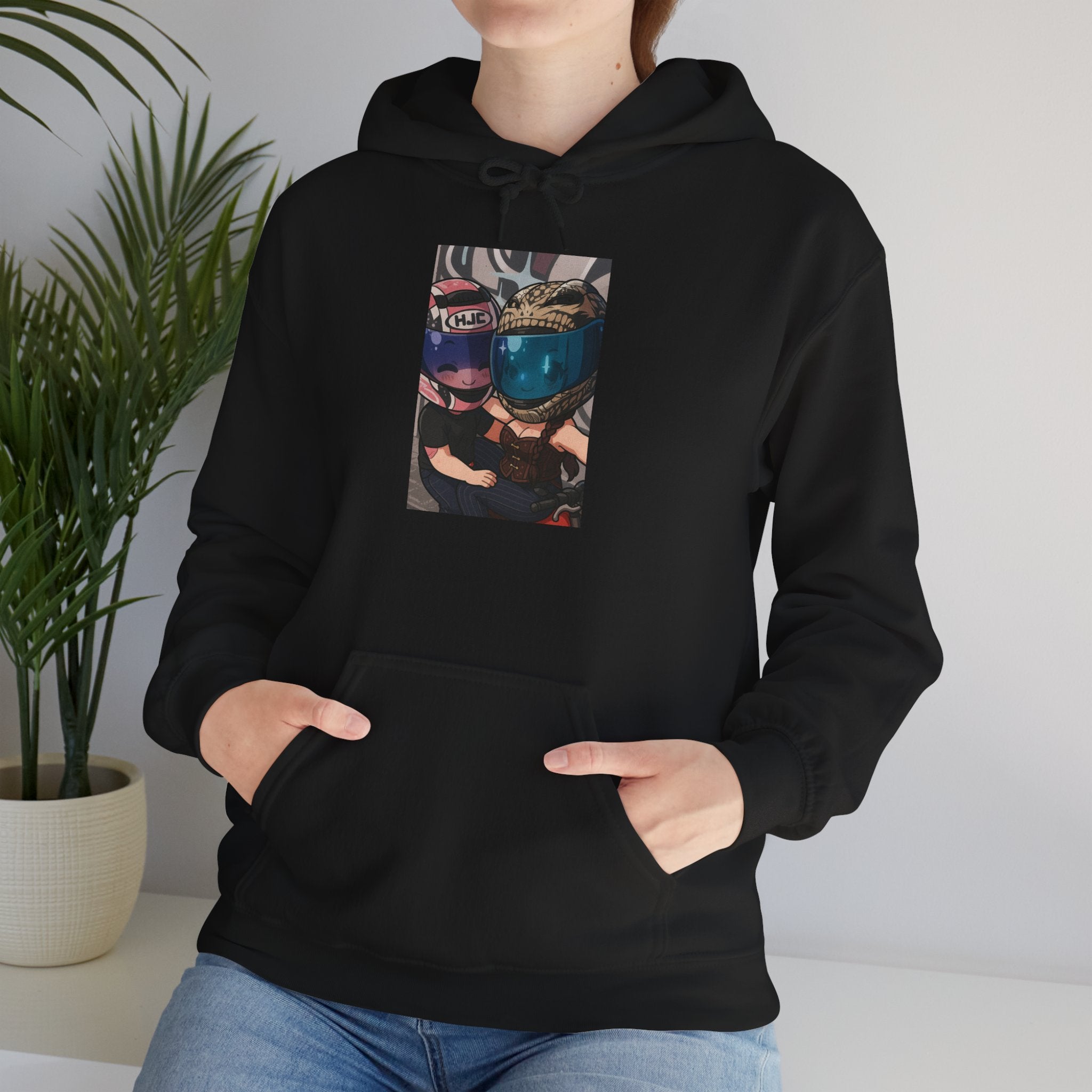 Cat in Goggles Graphic Hoodie