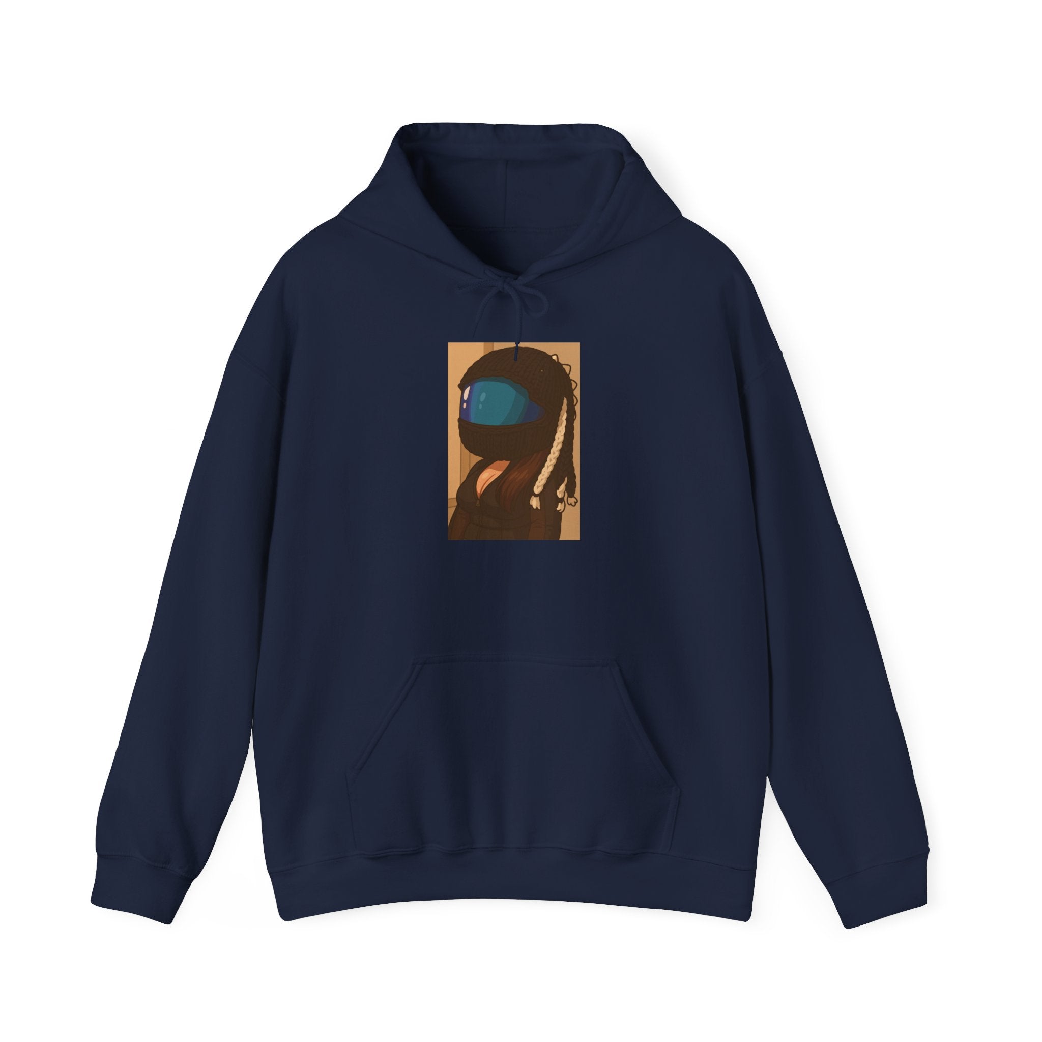 Among Us-Inspired Crewmate Hoodie — Retro Pixel Astronaut Graphic