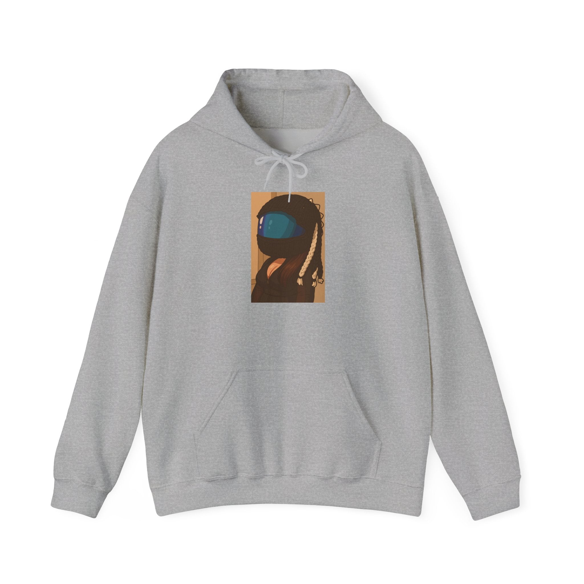 Among Us-Inspired Crewmate Hoodie — Retro Pixel Astronaut Graphic