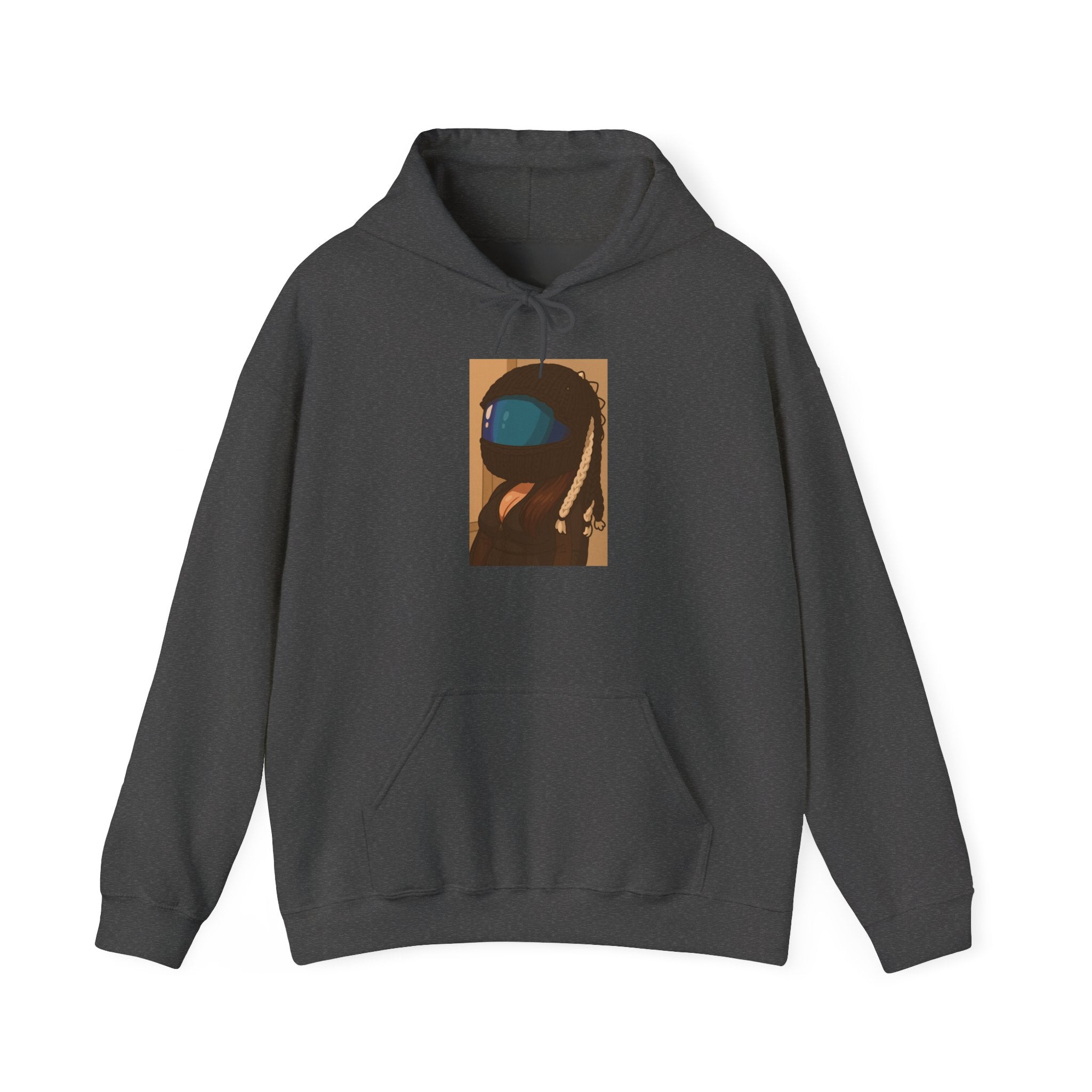 Among Us-Inspired Crewmate Hoodie — Retro Pixel Astronaut Graphic